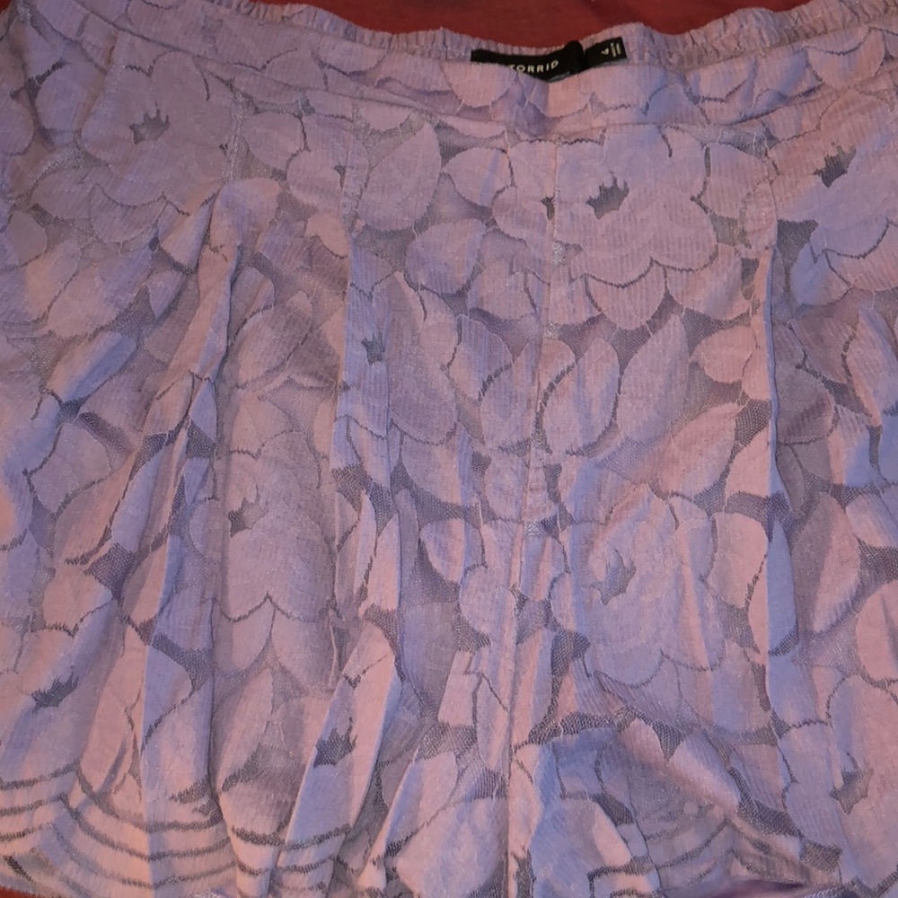 Purple Lace Shorts